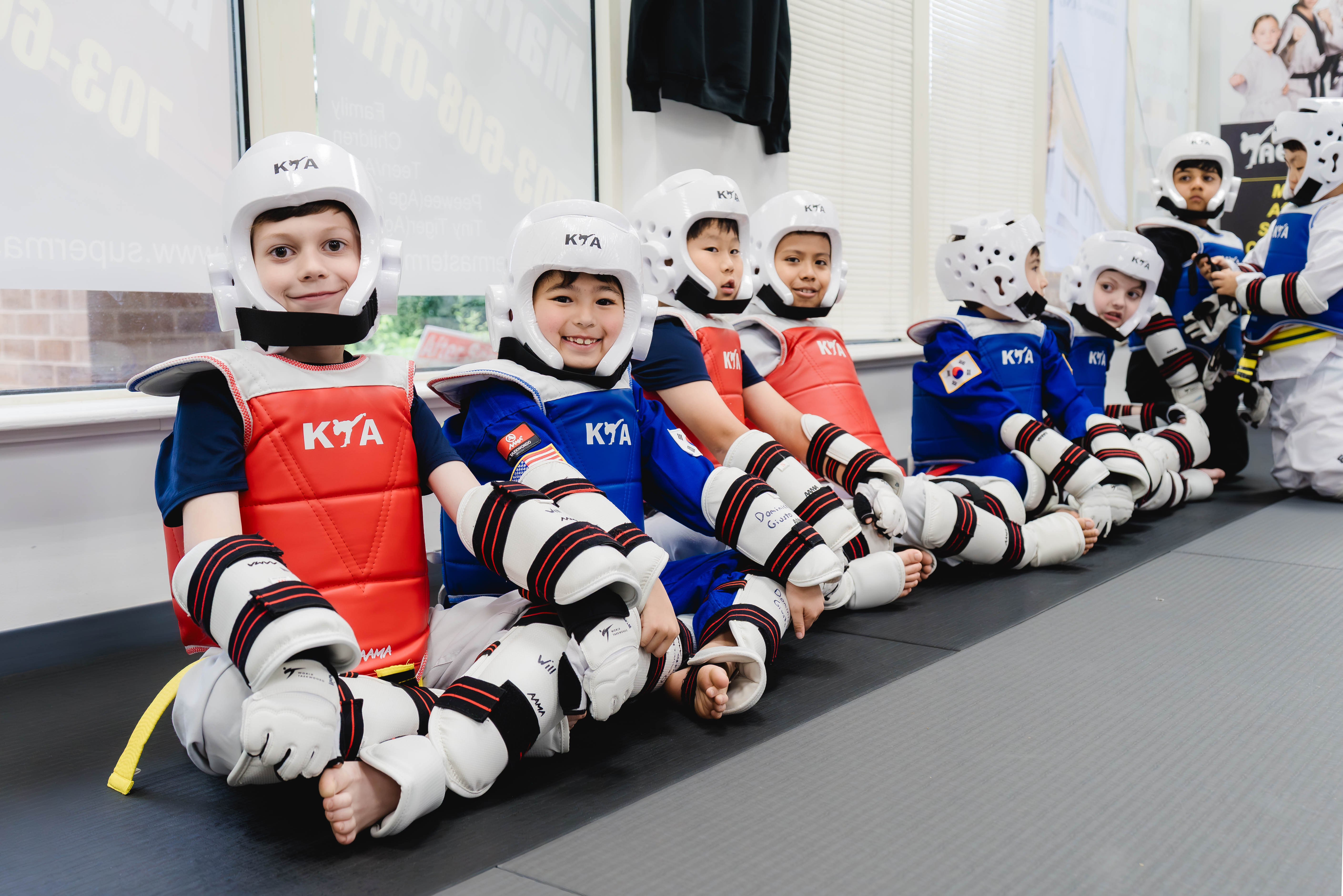 Kids building confidence and leadership through Taekwondo